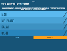 Tablet Screenshot of bluehawaiian.com